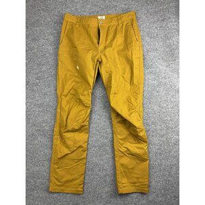 LIVSN Pants Mens 34x32 Brown Stretch Canvas Work Outdoor Utility Reinforced